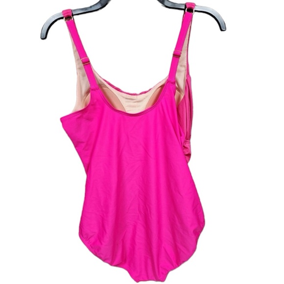 ACT active control technology one piece swimsuit pink 16W NWT - Picture 3 of 9